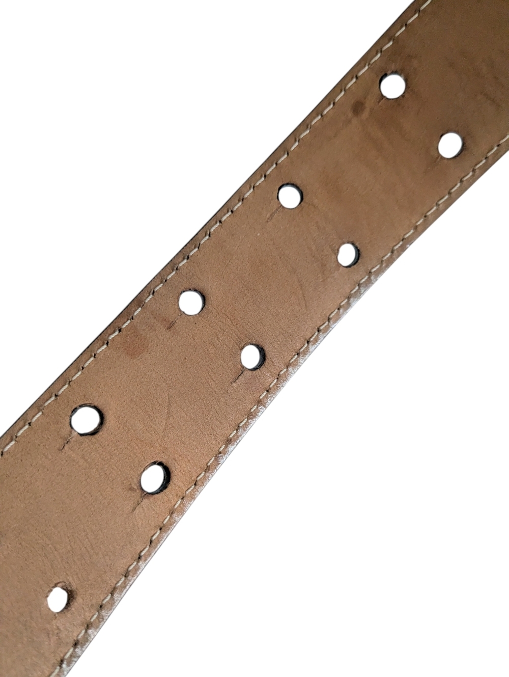 Moschino White Leather Logo Belt - Picture 10 of 11